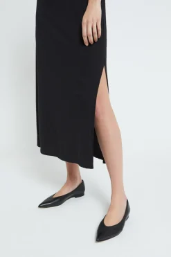 Robe longue avec fente