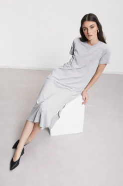 Robe longue avec fente