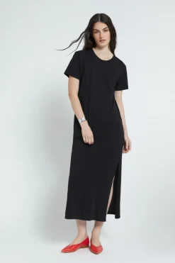 Robe longue avec fente