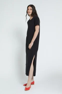 Robe longue avec fente