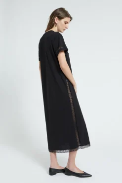 Robe longue en coton