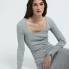 Robe longue en coton modal