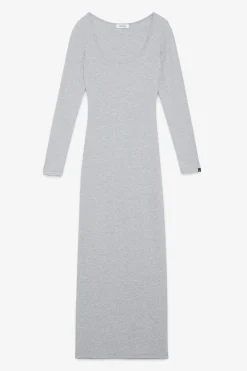 Robe longue en coton modal