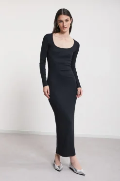 Robe longue en coton modal