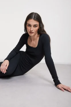 Robe longue en coton modal