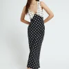 Robe longue en crêpe de viscose