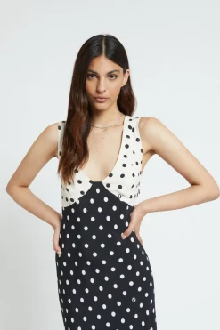 Robe longue en crêpe de viscose