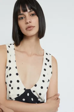 Robe longue en crêpe de viscose