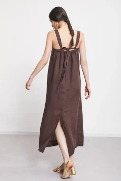 Robe longue en lin