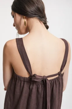 Robe longue en lin