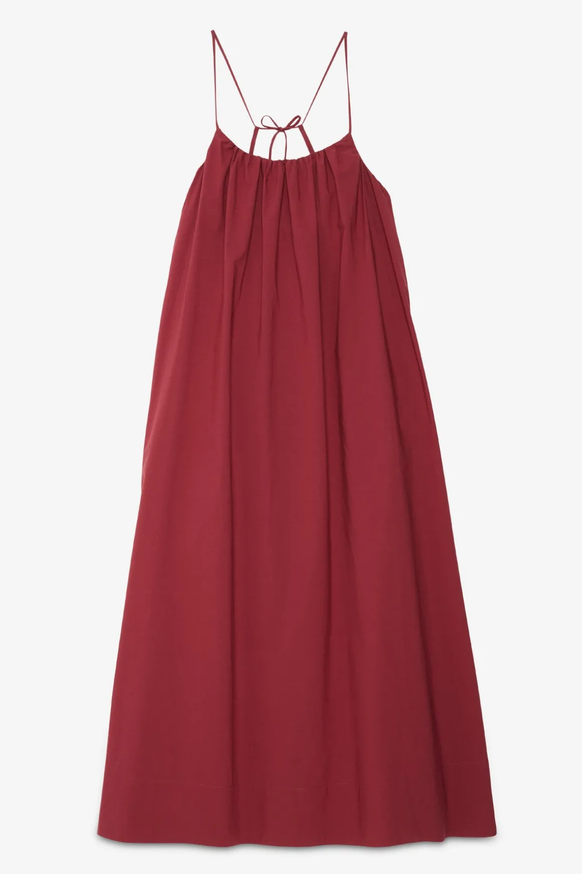 Robe longue en popeline