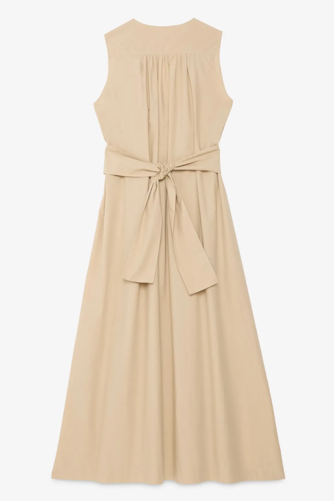 Robe longue en popeline