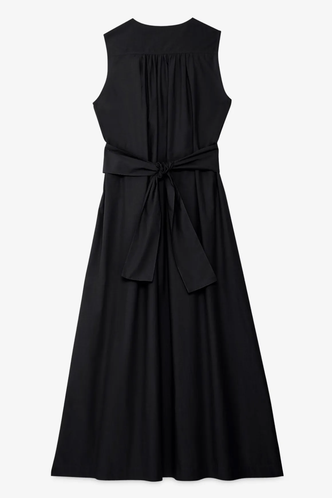 Robe longue en popeline