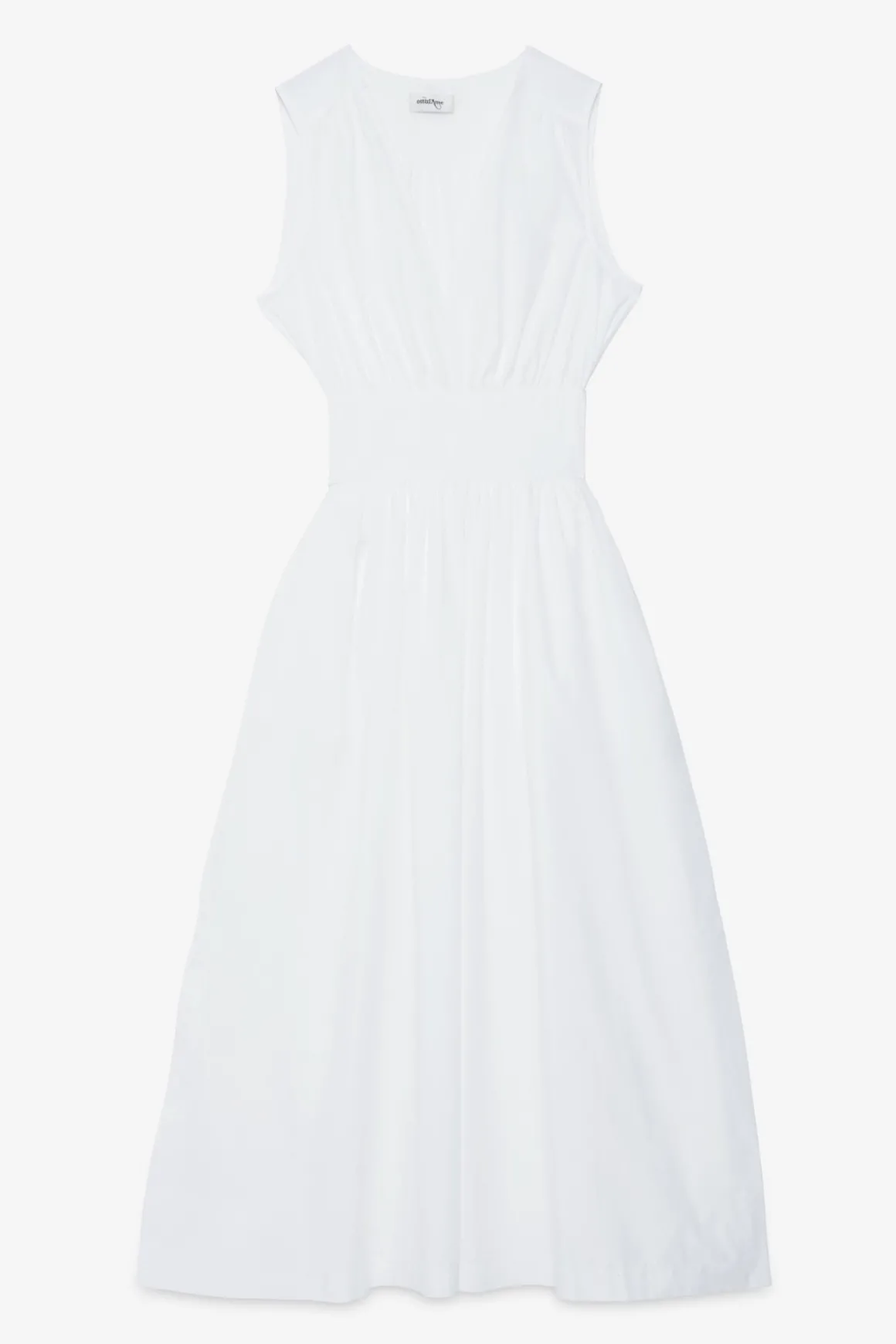 Robe longue en popeline