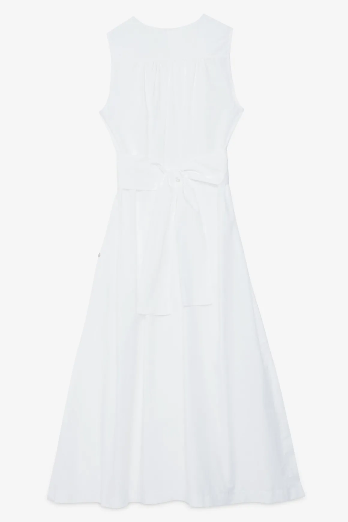 Robe longue en popeline