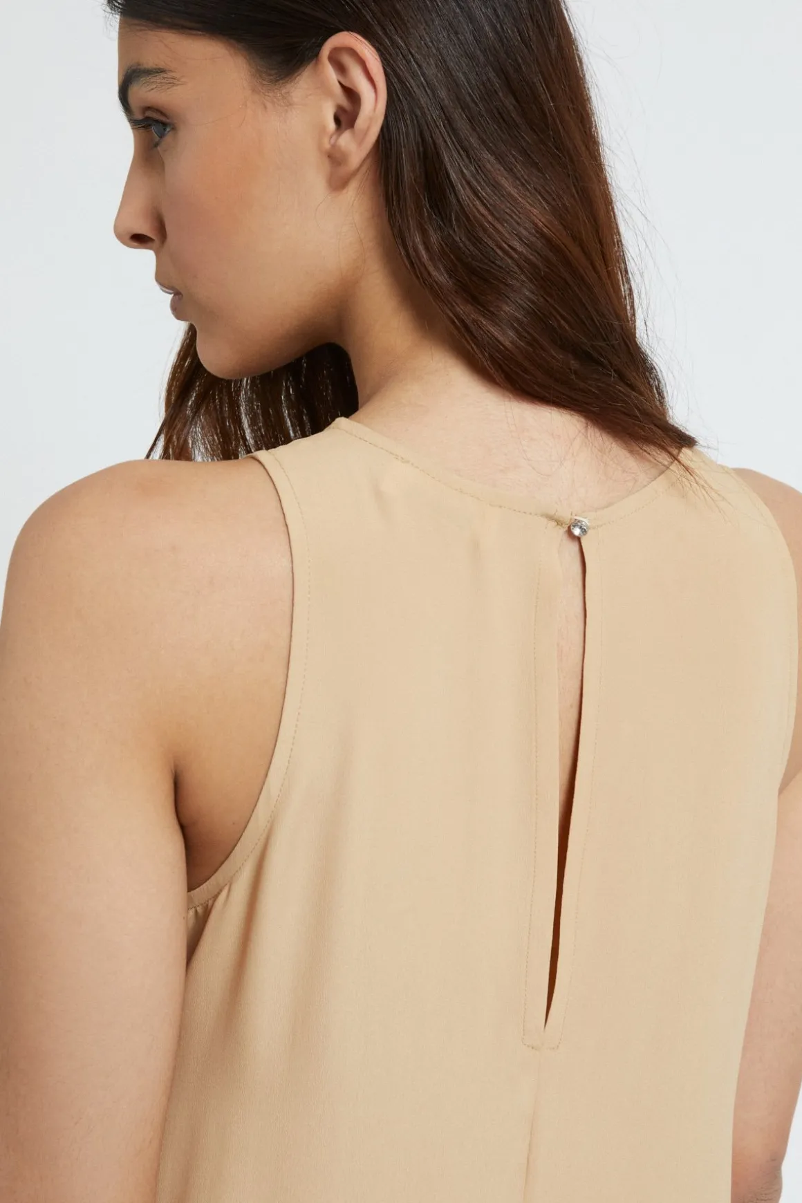 Robe longue en soie mélangée
