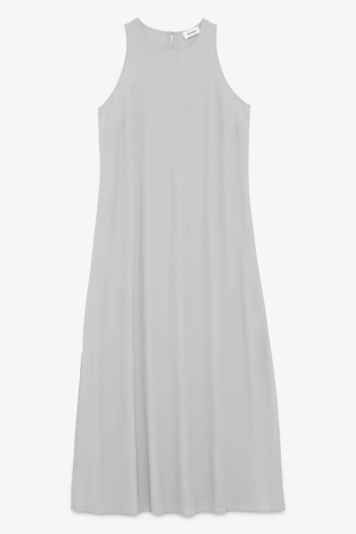Robe longue en soie mélangée