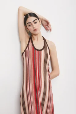 Robe longue en tricot