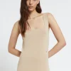 Robe longue en viscose avec franges