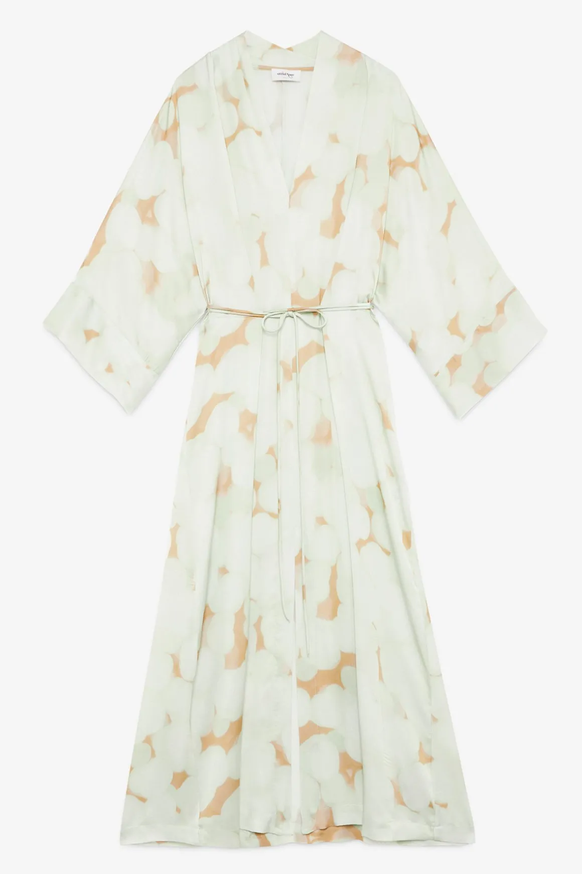 Robe longue en viscose imprimée