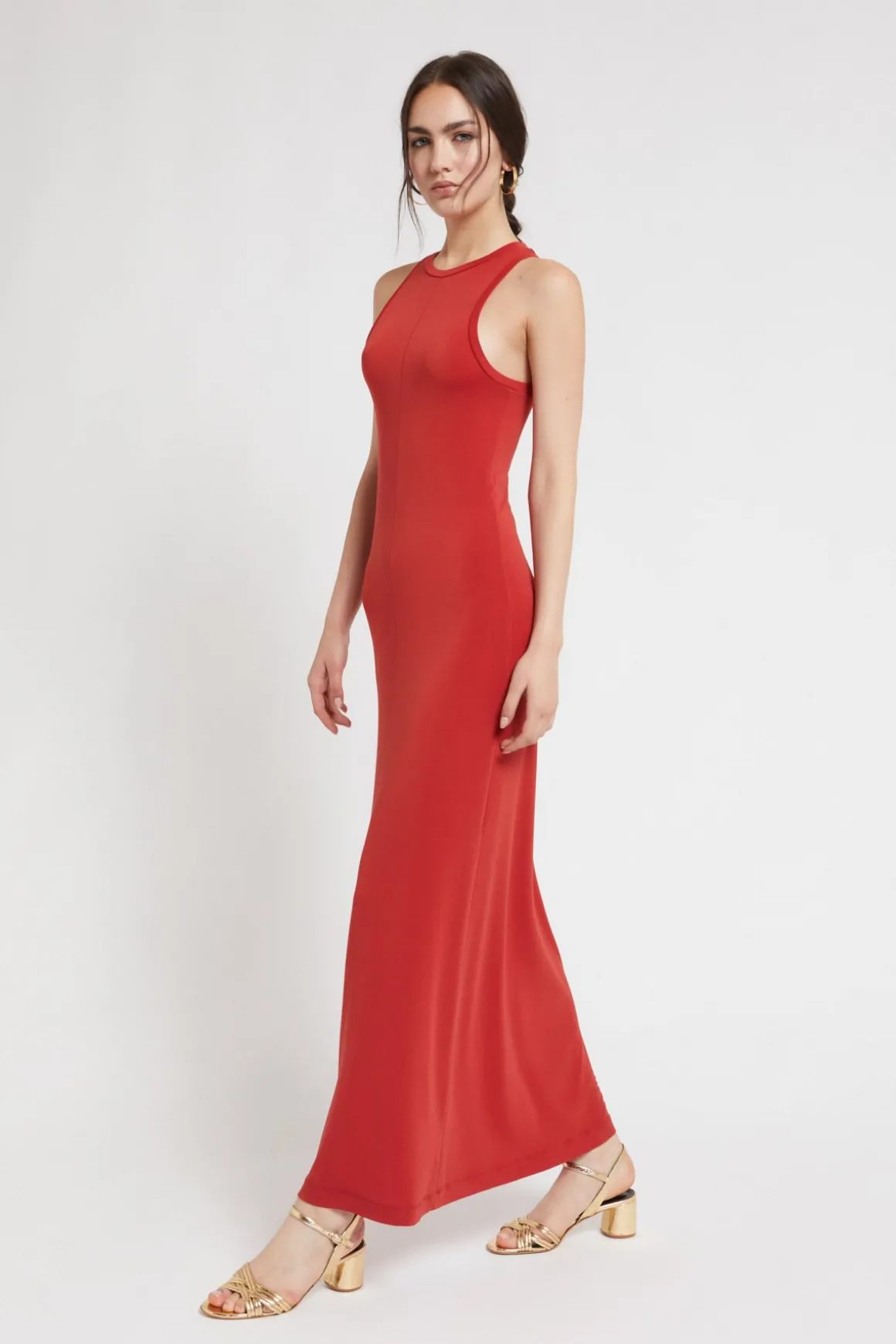 Robe longue élastique