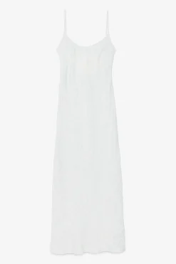 Robe longue style lingerie en viscose