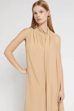 Robe midi avec écharpe