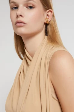 Robe midi avec écharpe