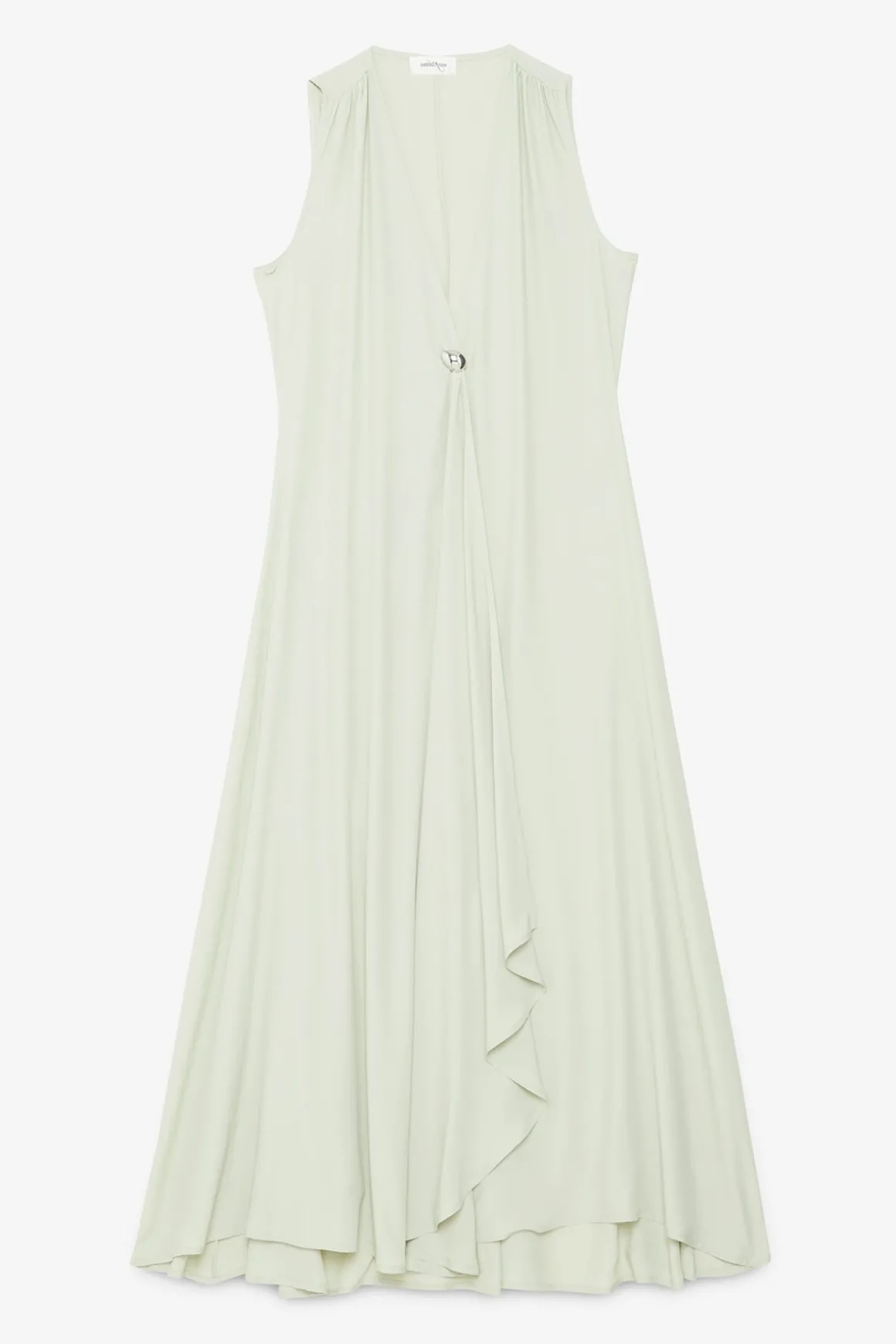 Robe midi avec encolure superposée