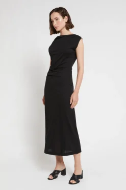 Robe midi en jersey