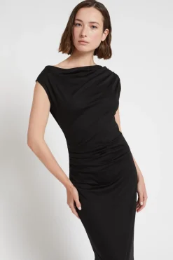 Robe midi en jersey