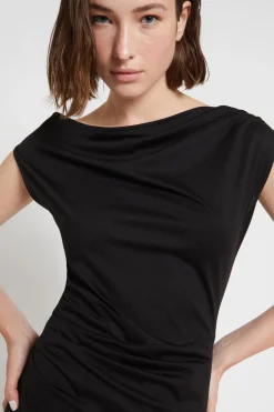 Robe midi en jersey
