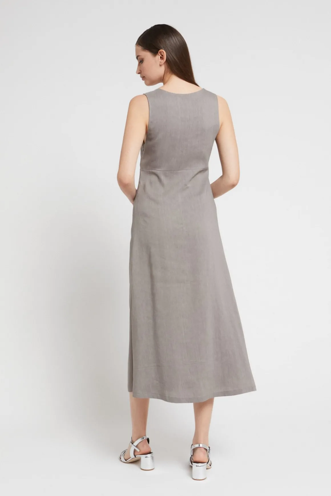 Robe midi en lin