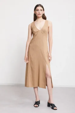 Robe midi en lin
