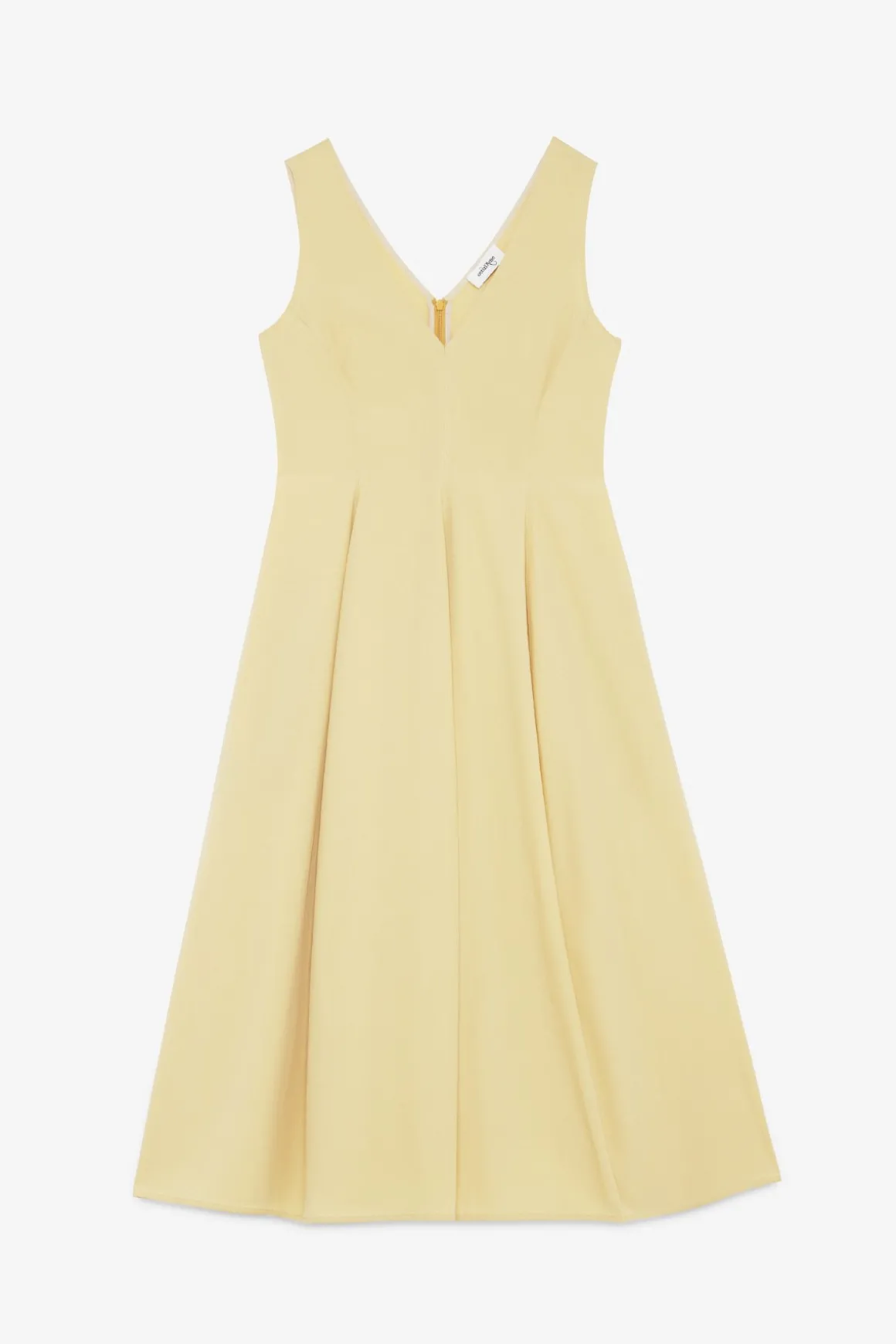 Robe midi en popeline