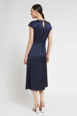 Robe midi en viscose