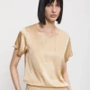 Tee-Shirt en soie et viscose