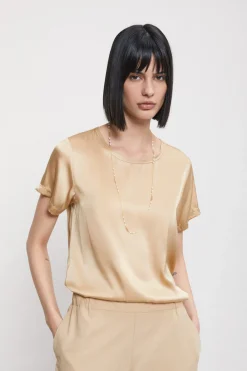 Tee-Shirt en soie et viscose