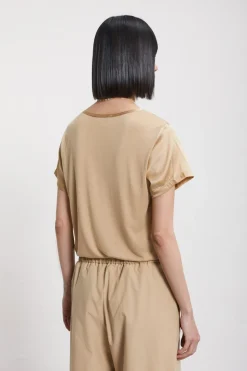 Tee-Shirt en soie et viscose