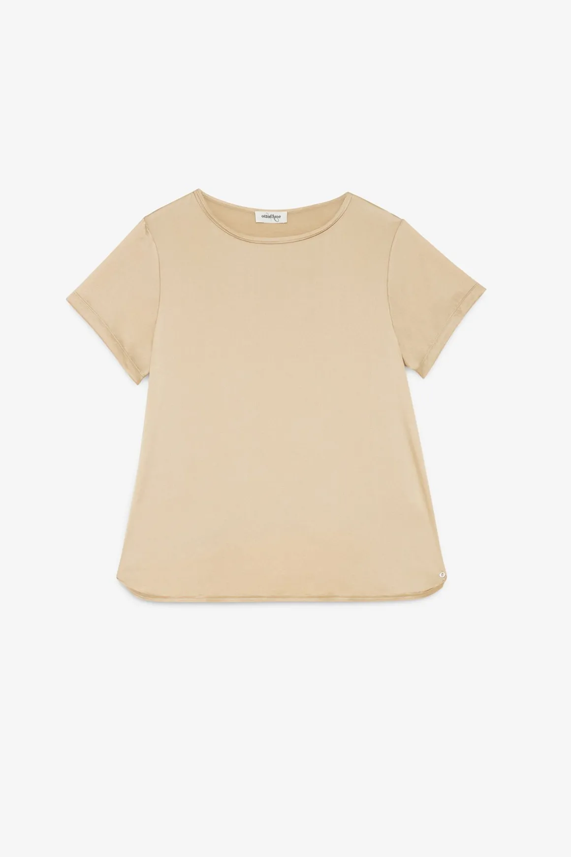 Tee-Shirt en soie et viscose