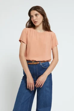 Tee-Shirt en soie mélangée
