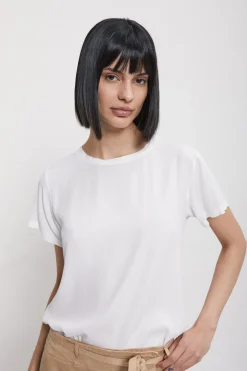 Tee-Shirt en soie mélangée