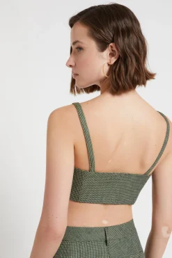 Top bandeau en lin