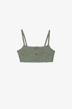 Top bandeau en lin