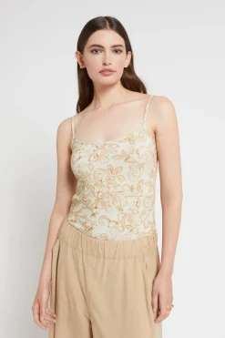Top en jersey de coton imprimé