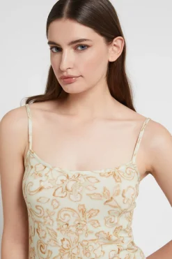 Top en jersey de coton imprimé