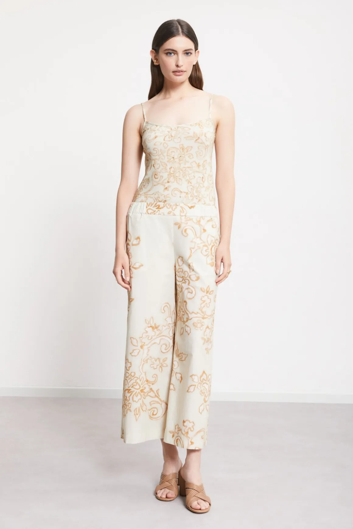 Top en jersey de coton imprimé