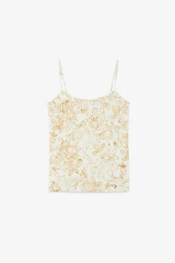Top en jersey de coton imprimé
