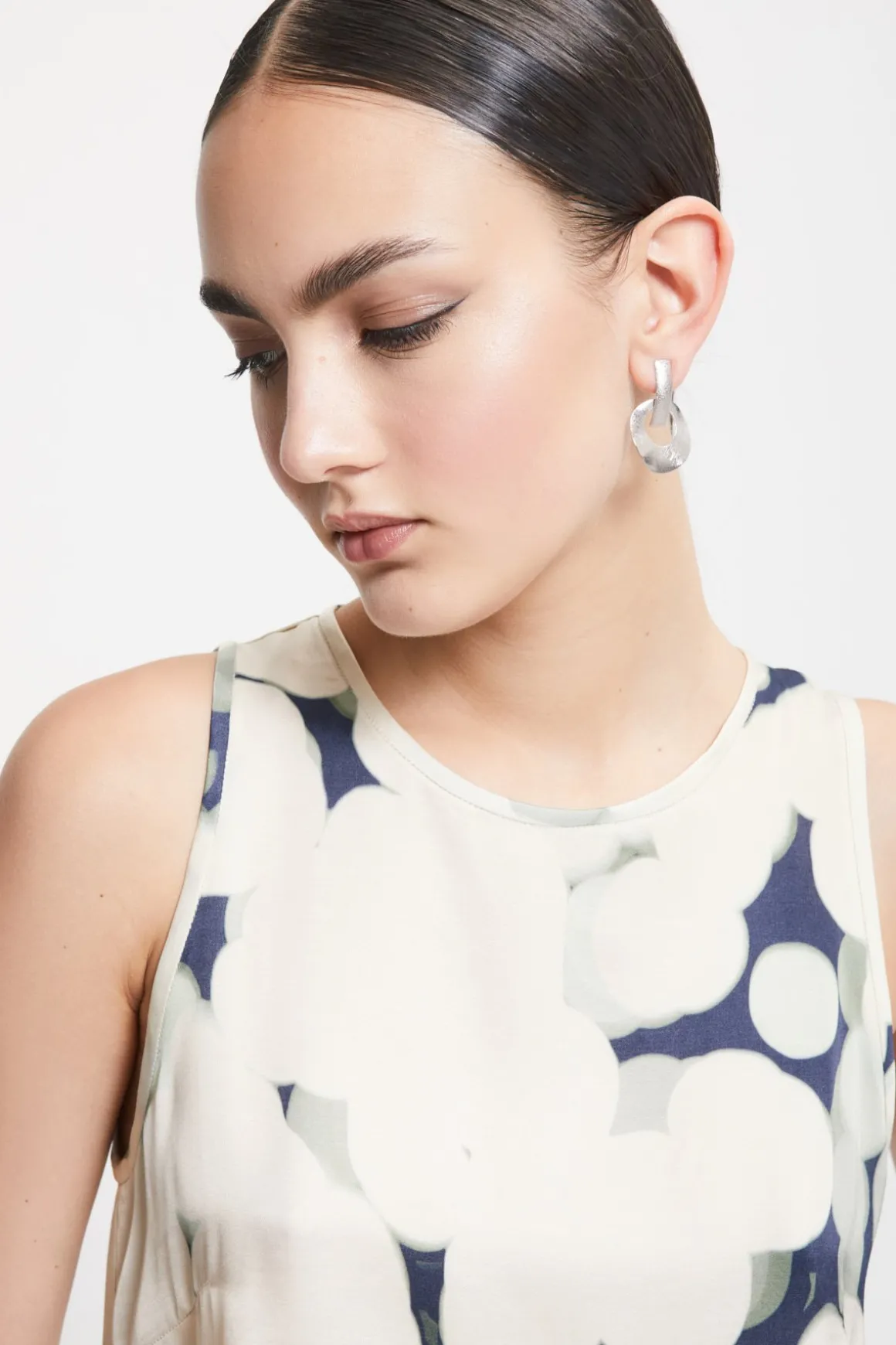 Top en viscose imprimée