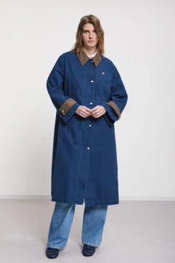 Trench long en coton